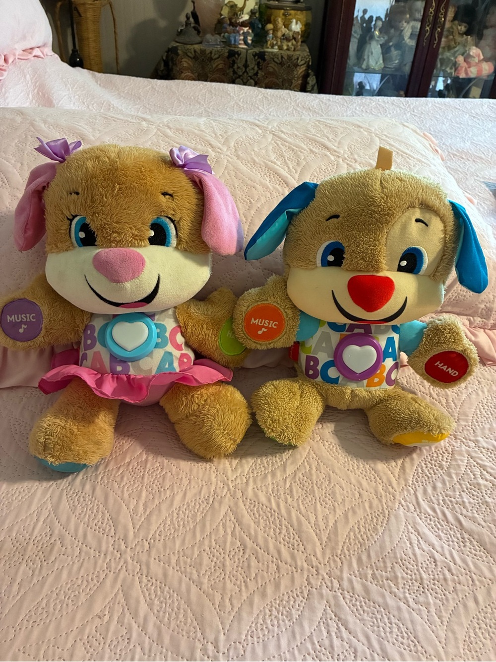 Disney Plush Puppies  Boy and Girl!